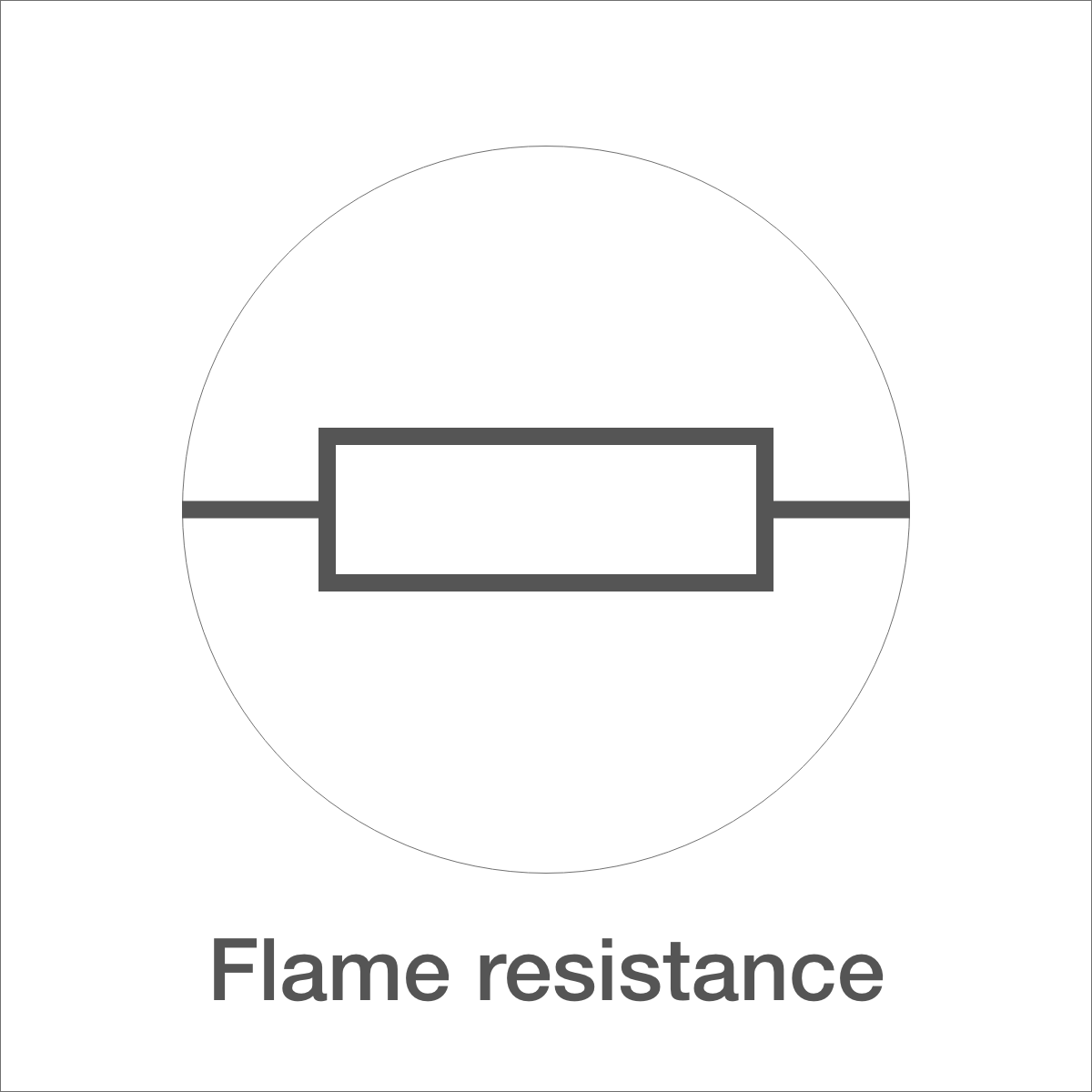 Flame resistance icon