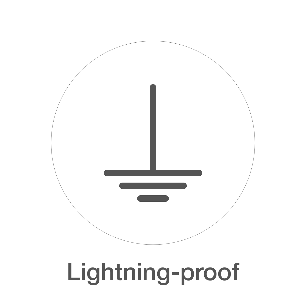 Lightning-proof icon